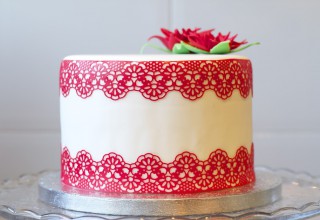 Encaje comestible para decorar tartas de fondant