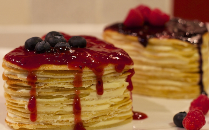 Corazones de San Valentín Mille Crêpe