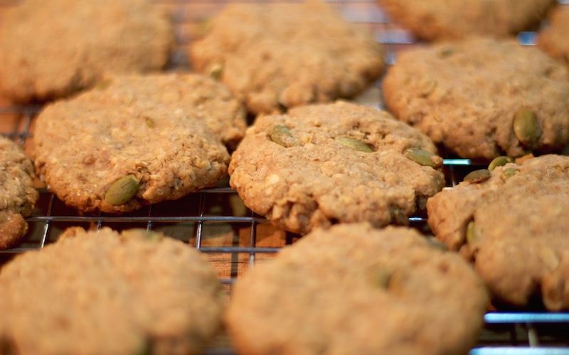 Galletas de Avena con Pepitas de Calabaza