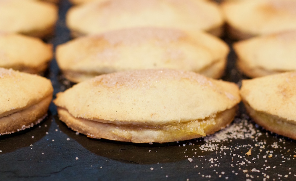 pastelitos de boniato recién hechos