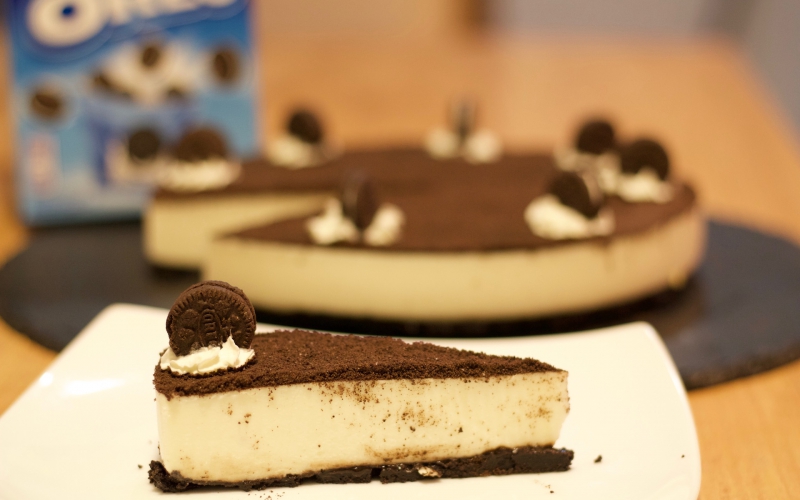 Tarta de Galletas Oreo sin horno